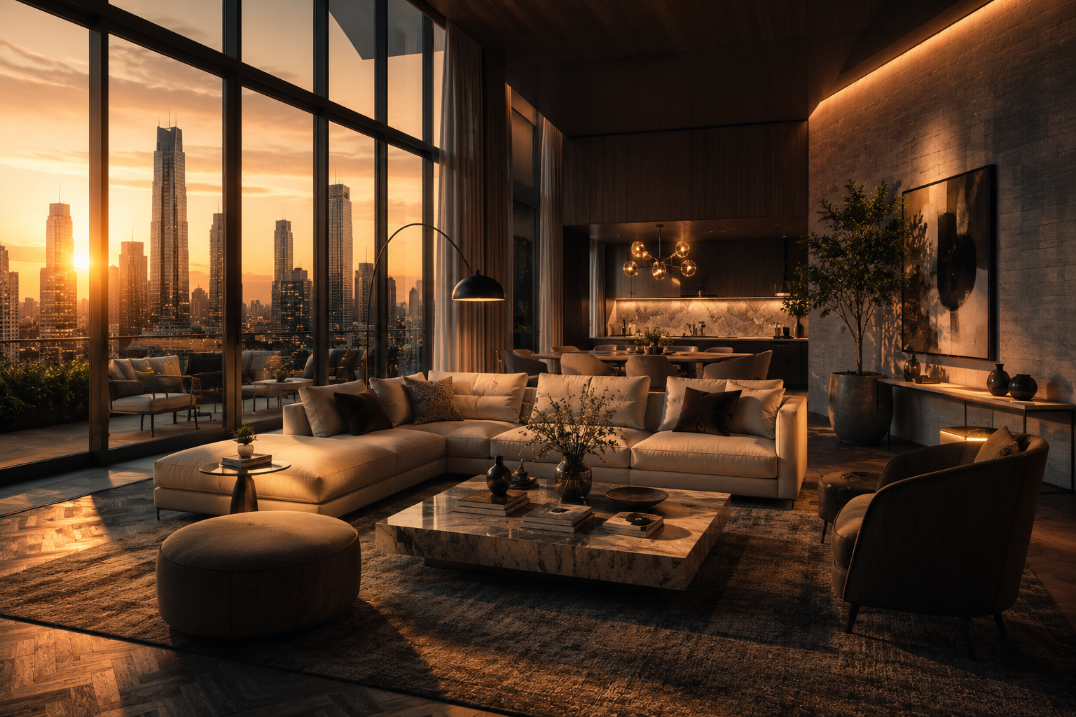 Cinematic marketing render