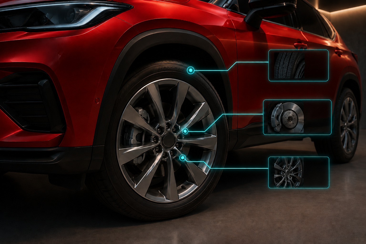 Vehicle feature hotspots
