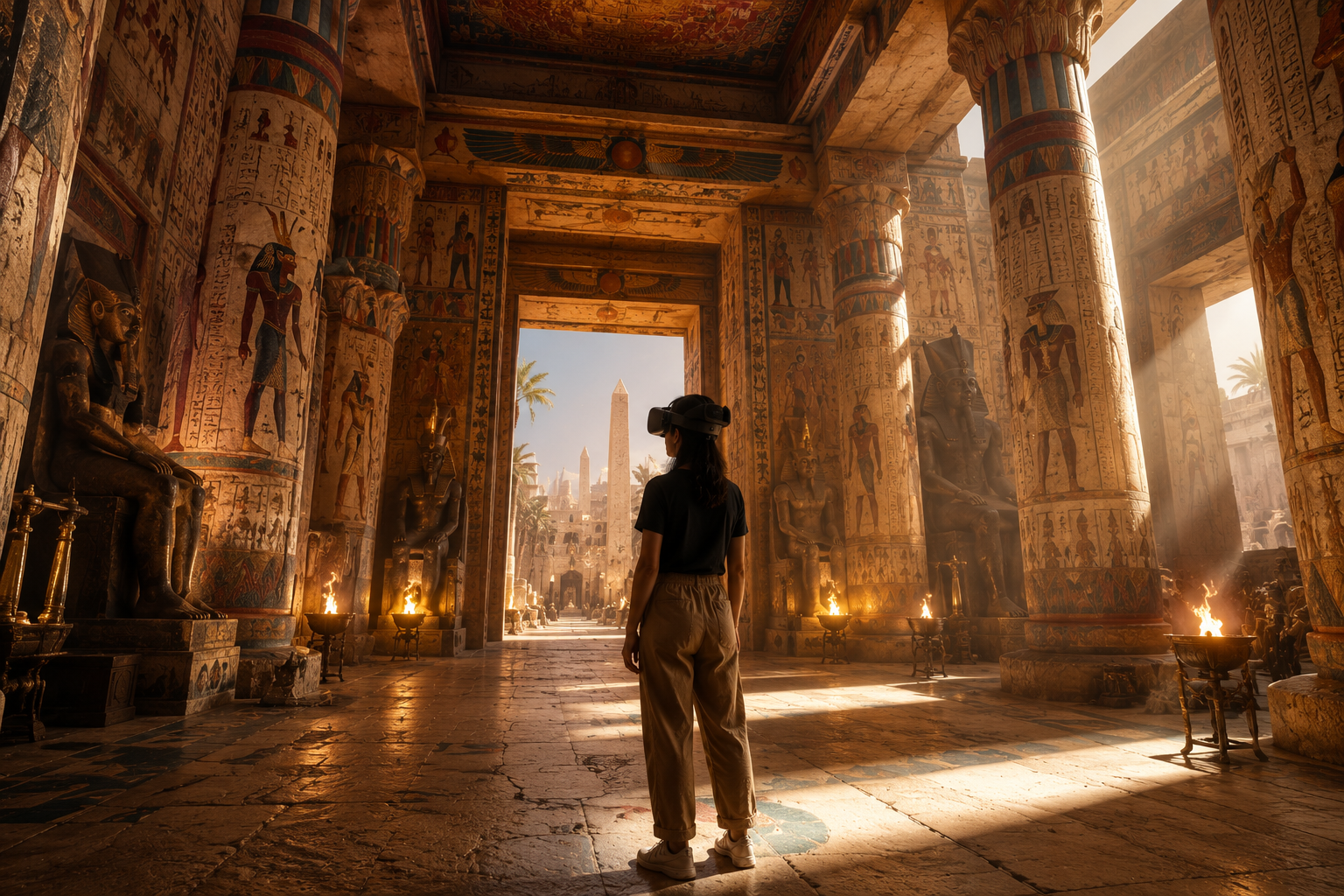 Immersive VR exhibit